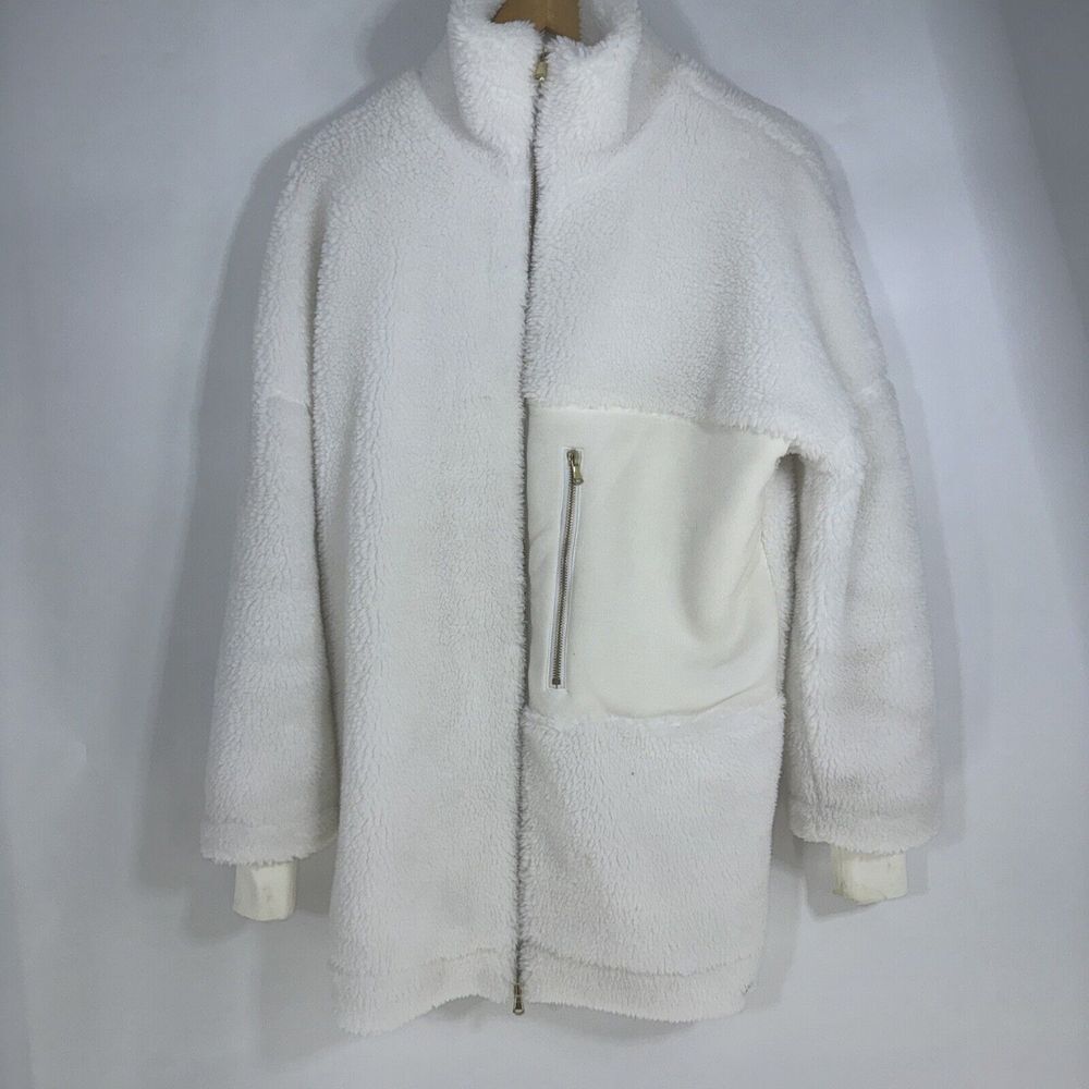 Varley Myla Zip-Through‎ Jacket-Sandshell Sherpa Size S
